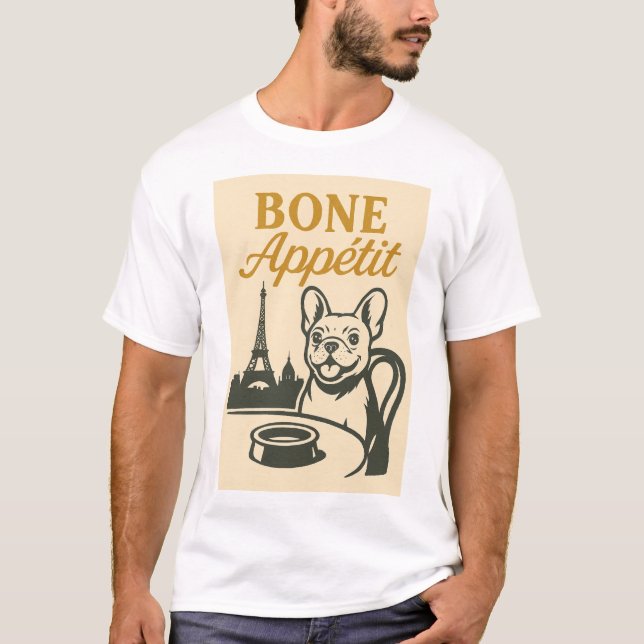 Bone Appétit French Bulldog Shirt (Front)