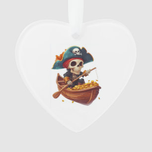 Bone Buccaneer � Funny Pirate Skull Ornament