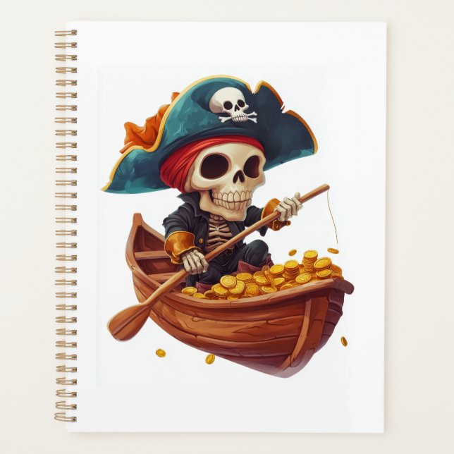 Bone Buccaneer � Funny Pirate Skull Planner (Front)