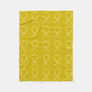 Bone Cancer Awareness Ribbon Fleece Soft Blankets