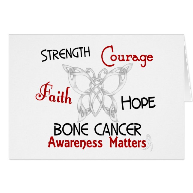 Bone Cancer Celtic Butterfly 3 (Front Horizontal)