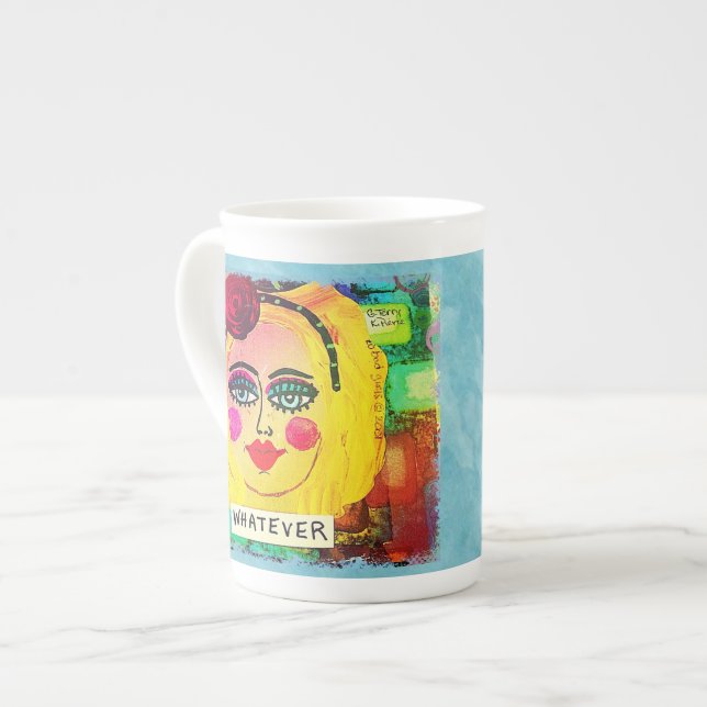 BONE CHINA 15 OZ MUG-WHATEVER BONE CHINA MUG (Front Left)