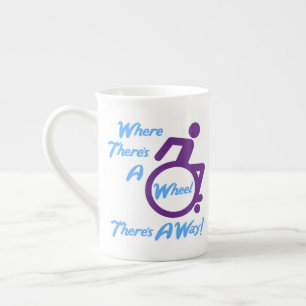 Bone China Mug - Where There's A Wheel