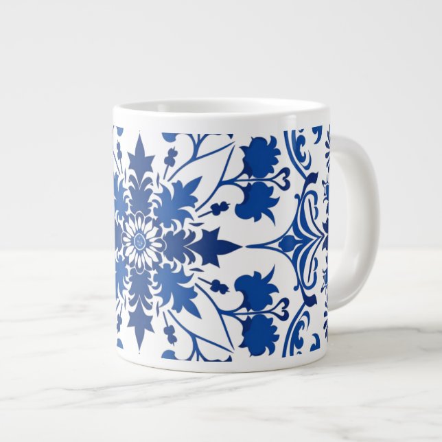 Bone China Portuguese Azulejo Bridesmaids Gift Mug (Front Right)