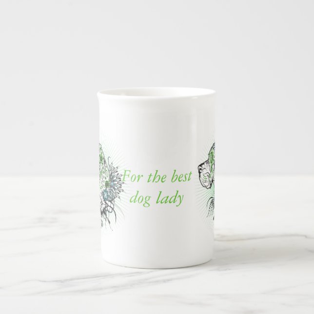 Bone chine mug Great Dane (Front)