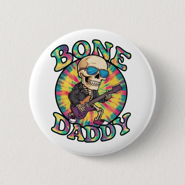 Bone Daddy 2 Inch Round Button (Front)