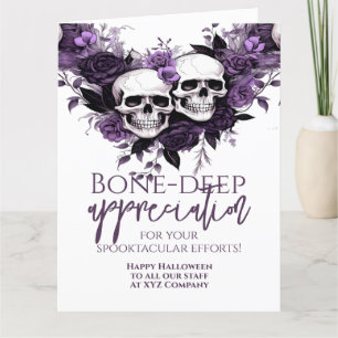 Bone Deep Appreciation Halloween Thank You Card