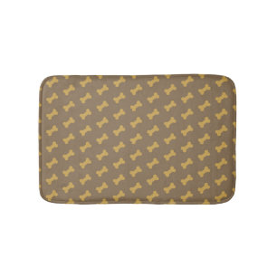 bone for dog texture bath mat