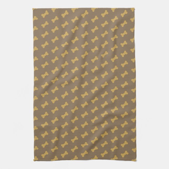 bone for dog texture kitchen towel (Vertical)