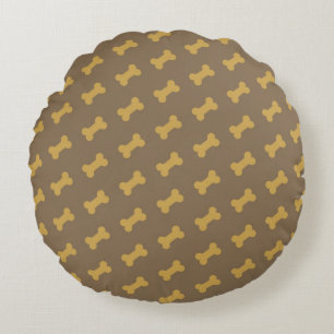 bone for dog texture round pillow