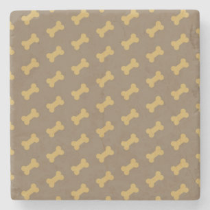 bone for dog texture stone coaster