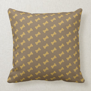 bone for dog texture throw pillow