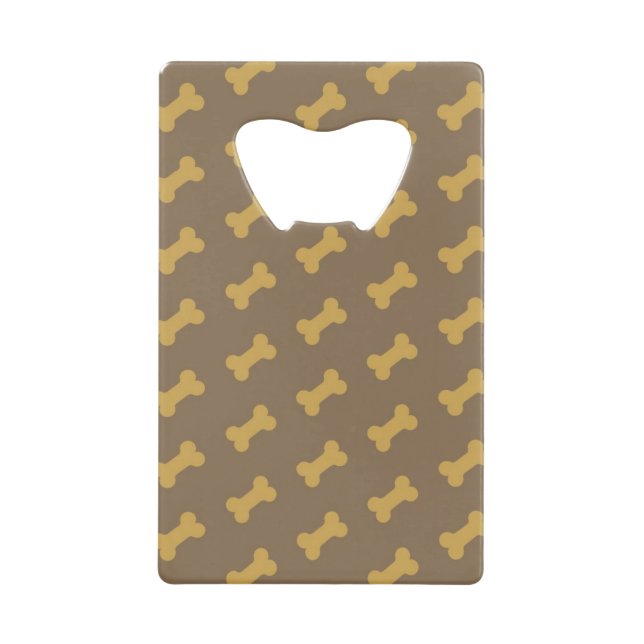 bone for dog texture wallet bottle opener (Front)