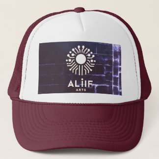 Bone Geometrical Logo Allif Arts **tie-dye** Trucker Hat