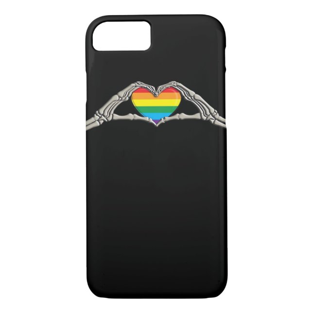 Bone Hands Heart Active Case-Mate iPhone Case (Back)