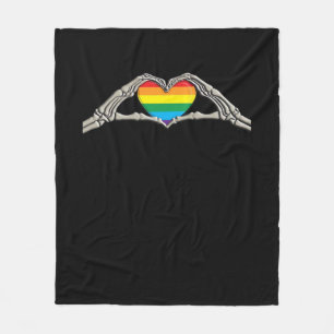 Bone Hands Heart Active Fleece Blanket