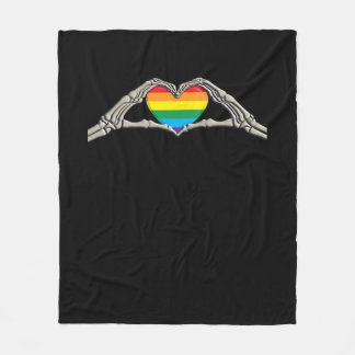 Bone Hands Heart Active Fleece Blanket