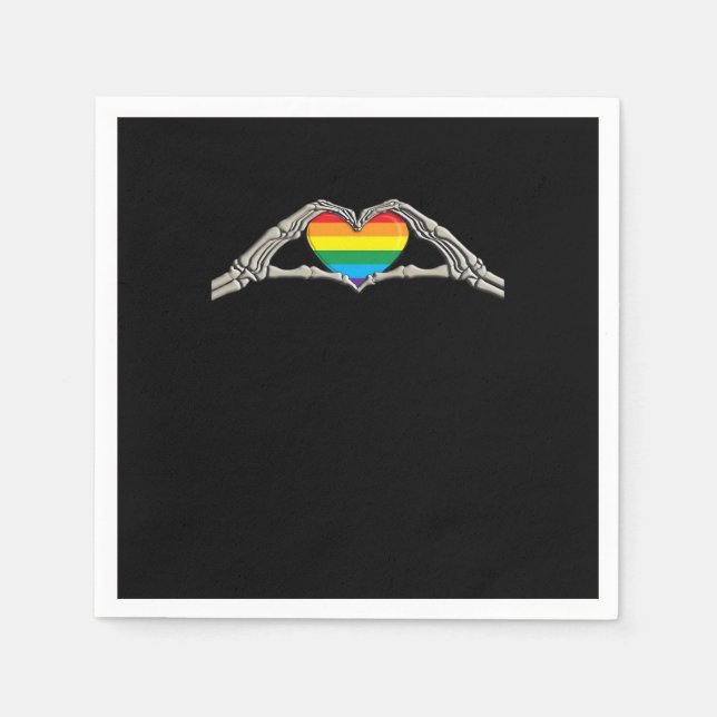 Bone Hands Heart Active Napkin (Front)