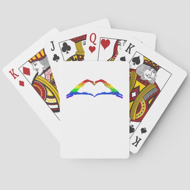 Bone Hands Heart Classic Playing Cards (Back)
