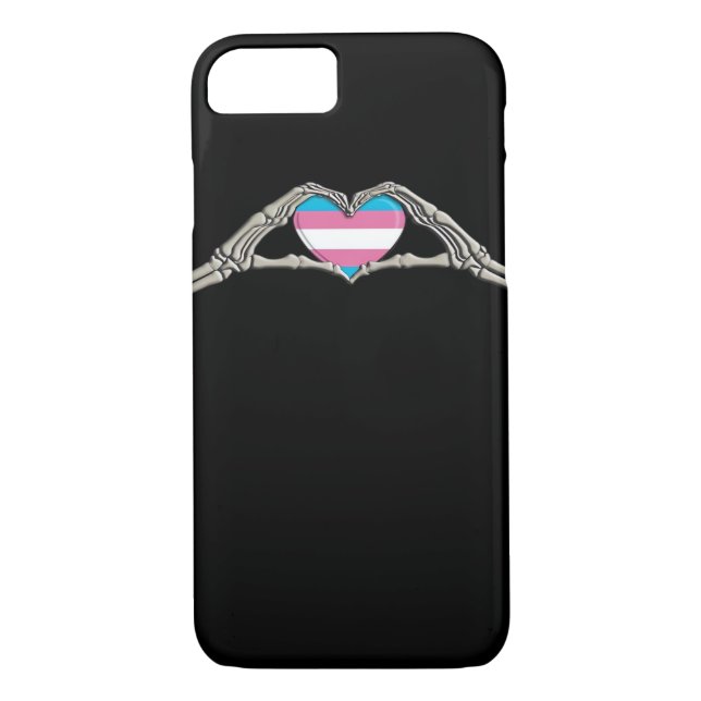 Bone Hands Heart Transgender Goth Case-Mate iPhone Case (Back)