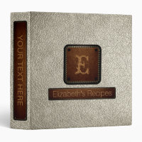 Bone Leather Elegant Monogram