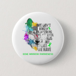 Bone Marrow Awareness Ribbon Support Gifts 2 Inch Round Button