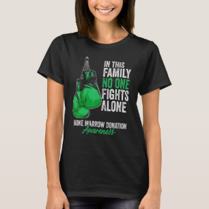 Bone Marrow Donation Awareness Month Gloves Green T-Shirt