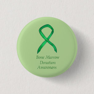 Bone Marrow Donation Awareness Ribbon Custom Pin
