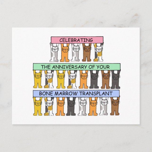 Bone Marrow Transplant Anniversary Postcard (Front)