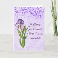 Bone Marrow Transplant Card with an Iris