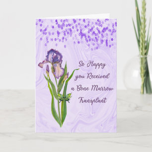 Bone Marrow Transplant Card with an Iris