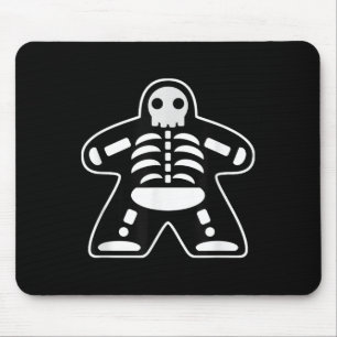 Bone Meeple Skeleton Halloween Board Gamer Gift Mouse Pad
