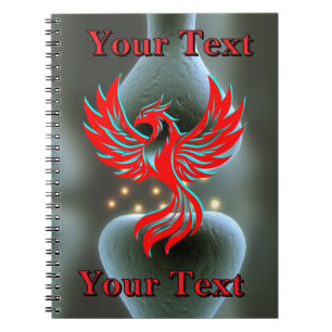 Bone Nerve Phoenix Fantasy Science Customizable Notebook