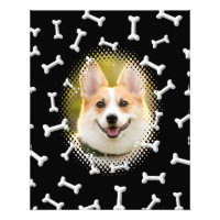 Bone Pattern Dog Frame Print