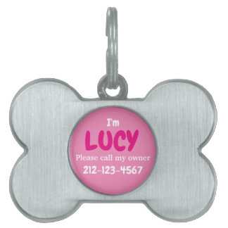 Bone shaped dog tag