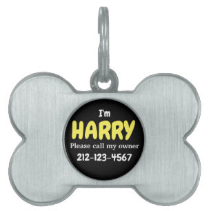 Bone shaped dog tag