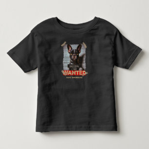 Bone Smuggling Bad Dog: The Boston Terrier's Mugsh Toddler T-shirt