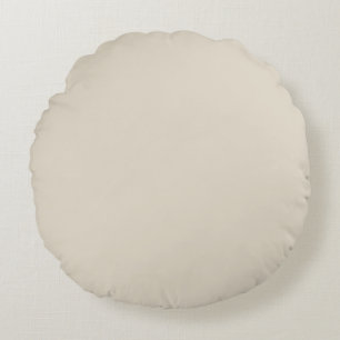 Bone (solid colour) round pillow