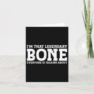 Bone Surname Funny Team Family Last Name Bone Card