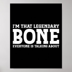 Bone Surname Funny Team Family Last Name Bone Poster