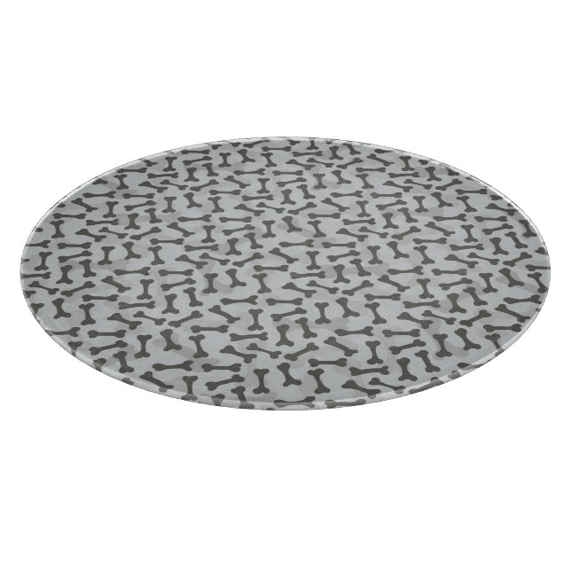 Bone Texture Pattern Greyscale Cutting Board (Corner)