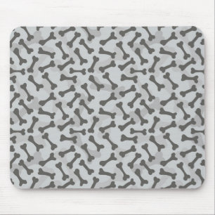 Bone Texture Pattern Greyscale Mouse Pad