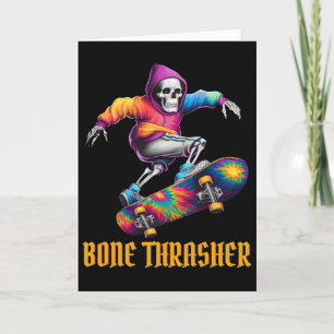 Bone Thrasher Skeleton Halloween Costume Card