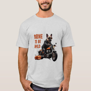 Bone to Be Wild – Biker Pug on Motorcycle Funny T-Shirt