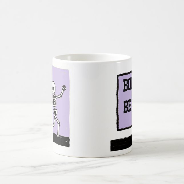 Bone to Be Wild Funny Dancing Skeleton Halloween Coffee Mug (Center)