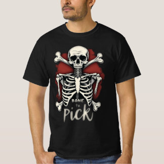 Bone to Pick Horror Skeleton Halloween's Day Men T-Shirt