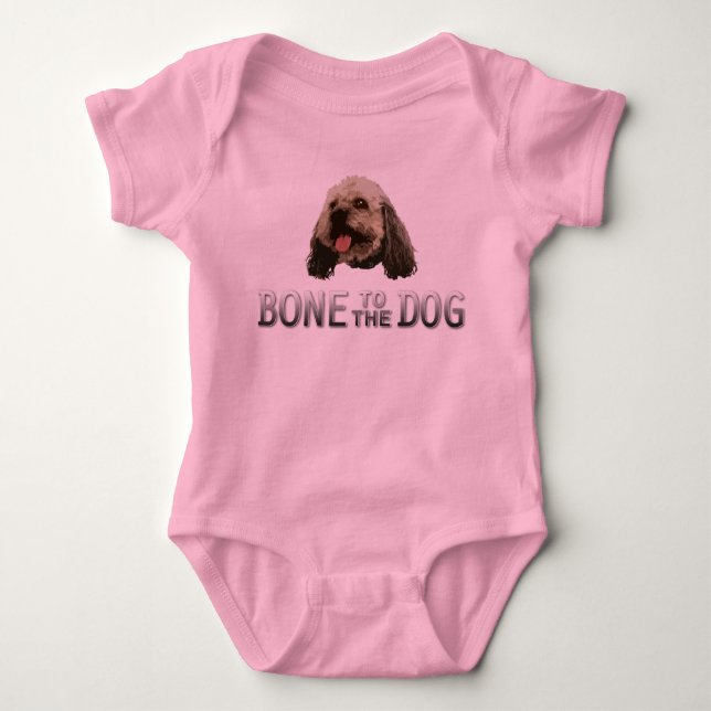 Bone to the Dog Baby Romper (Front)
