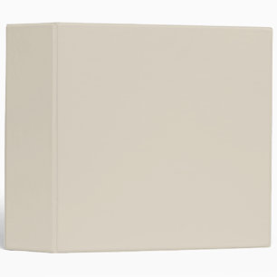 Bone White 3 Ring Binder