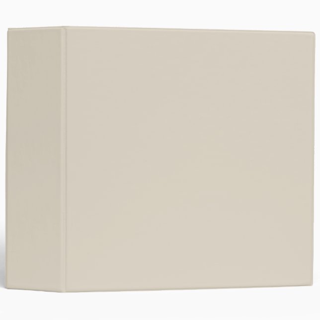 Bone White 3 Ring Binder (Front/Spine)