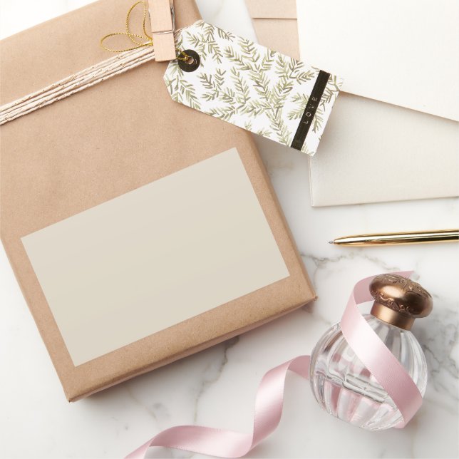 Bone White Rectangular Sticker (Gifting)